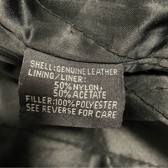 VTG UNIK Premium Black Fringe Conchos Leather Motorcycle Jacket Size… - Picture 15 of 16